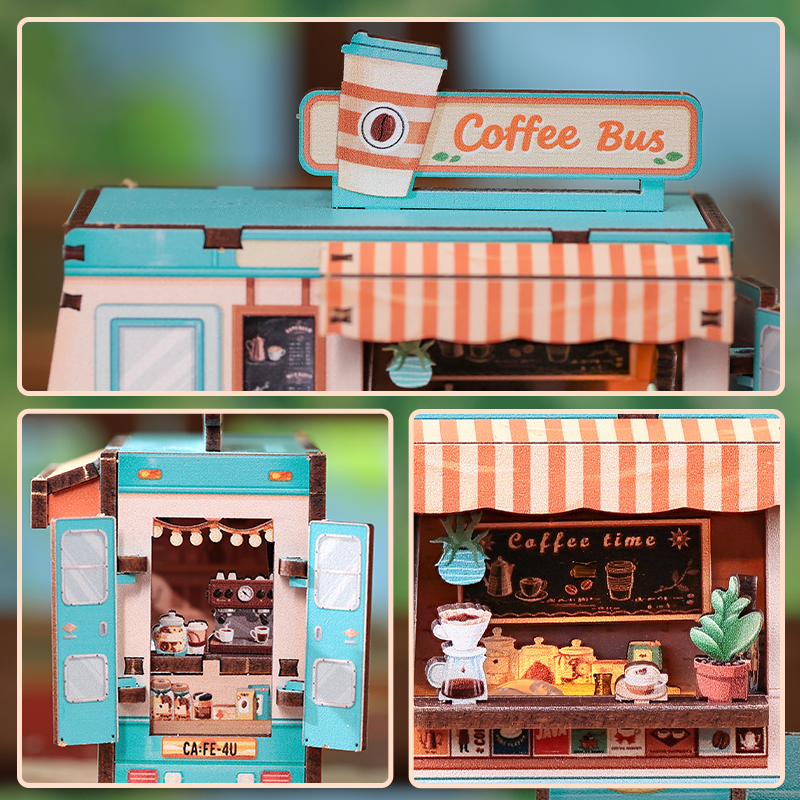 Café Bus | Mini Book Nook