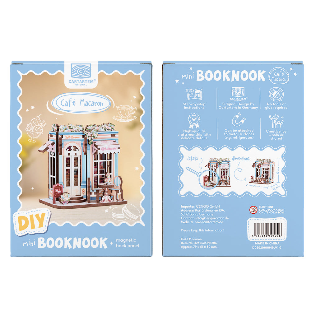 NEW! | Café Macaron | Mini Book Nook