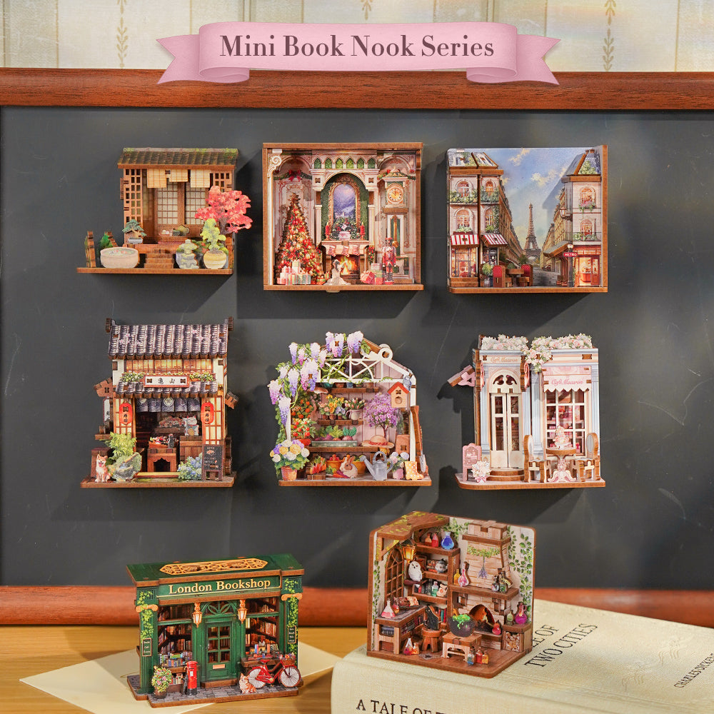 NEW! | Café Macaron | Mini Book Nook