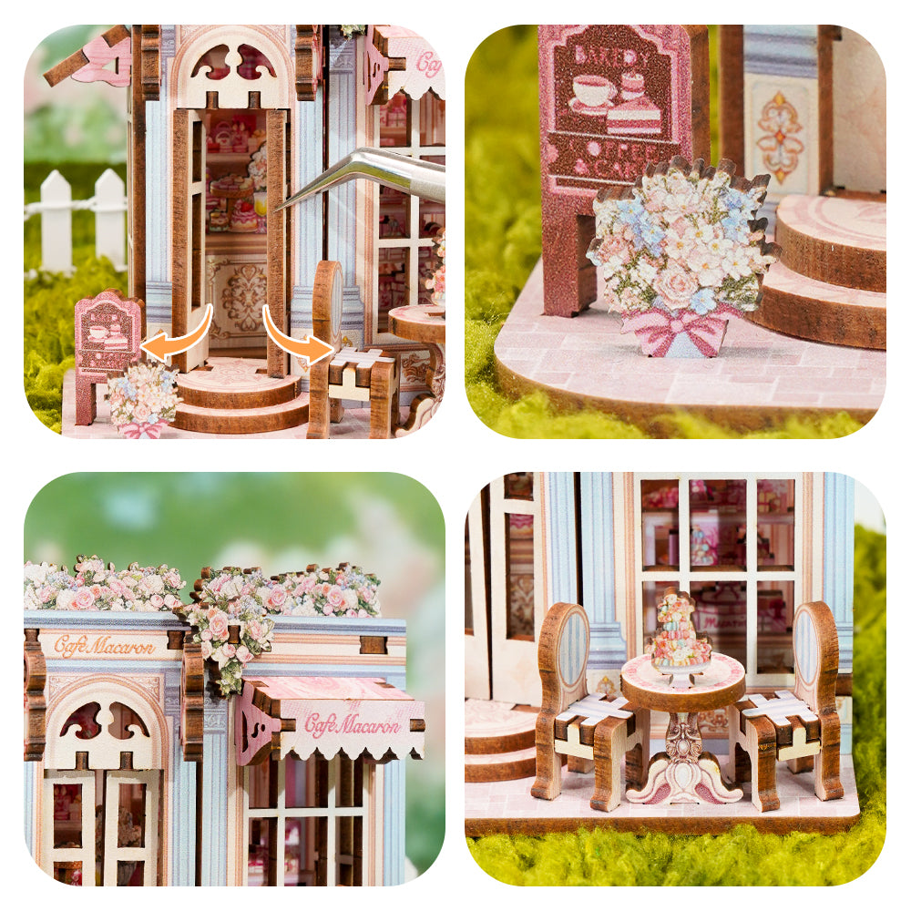 NEW! | Café Macaron | Mini Book Nook