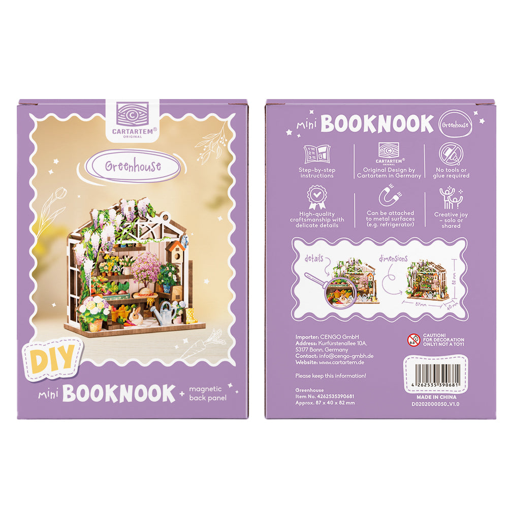 NEW! | Greenhouse | Mini Book Nook