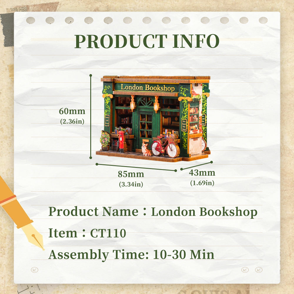 NEW! | London Bookshop | Mini Book Nook
