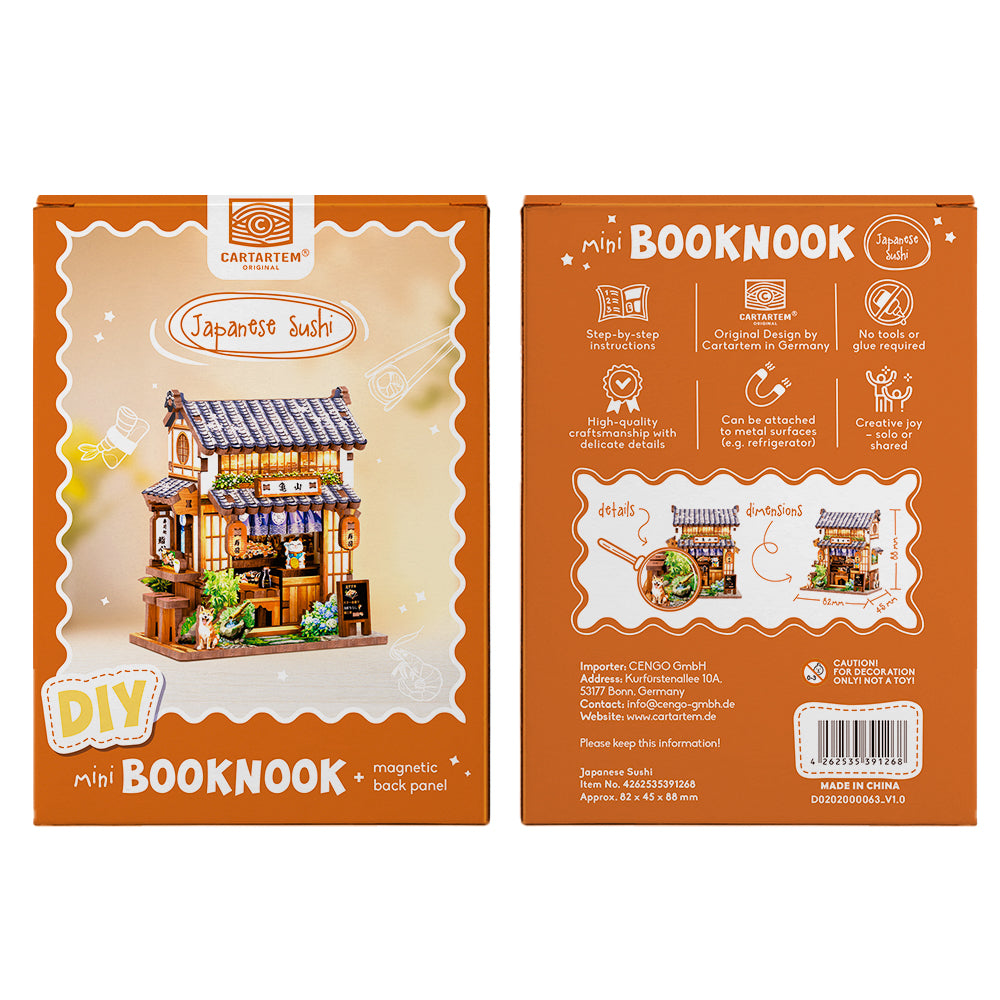 NEW! | Japanese Sushi | Mini Book Nook