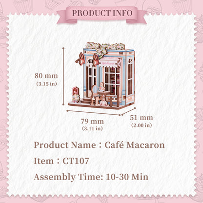 NEW! | Café Macaron | Mini Book Nook