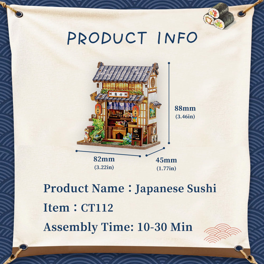 NEW! | Japanese Sushi | Mini Book Nook