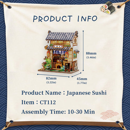 NEW! | Japanese Sushi | Mini Book Nook